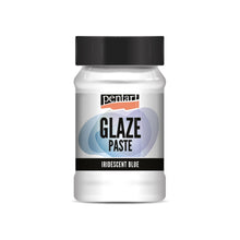 Load image into Gallery viewer, Pentart Glaze Paste, 100 mL Iridescent Blue