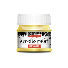 Load image into Gallery viewer, Pentart Metallic Acrylic Paint, Baroque Gold