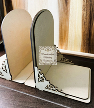 Load image into Gallery viewer, Handcrafted Holiday Traditions MDF Bookends Set