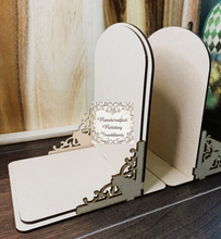 Load image into Gallery viewer, Handcrafted Holiday Traditions MDF Bookends Set
