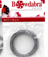 Load image into Gallery viewer, One Package of Bowdabra Silver Wire, 50 ft