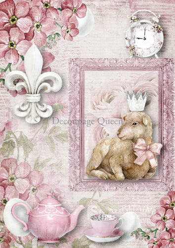 Easter Lamb Rice Paper by Decoupage Queen