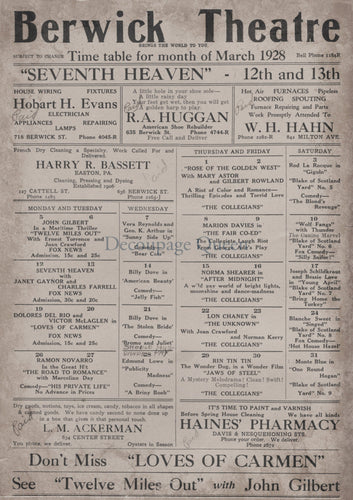 Berwick Theatre Rice Paper by Decoupage Queen