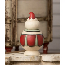 Load image into Gallery viewer, Back view of Bethany Lowe Double Cane Candice Jolly Jar