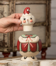Load image into Gallery viewer, Double Cane Candice Jolly Jar with lid removed view