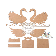 Load image into Gallery viewer, Handcrafted Holiday Traditions MDF Swan Sleigh Kit