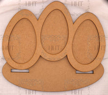 Load image into Gallery viewer, Egg Trio Panel 3 Frames MDF Blanks for Decoupage by Handcrafted Holiday Traditions