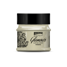Load image into Gallery viewer, Glamour Metallic Acrylic Paint, Antique Silver, 50 mL
