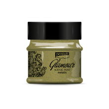 Load image into Gallery viewer, Glamour Metallic Acrylic Paint, Antique Gold, 50 mL