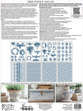 Load image into Gallery viewer, Delft Traditions Azure Paint Inlay by IOD, Iron Orchid Designs Back