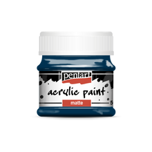 Load image into Gallery viewer, Pentart Acrylic Paint Matte, Indigo Blue, 50mL