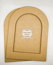 Load image into Gallery viewer, Handcrafted Holiday Traditions Arched MDF Framed Panel Blank