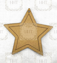 Load image into Gallery viewer, Handcrafted Holiday Traditions MDF Framed Star Ornament, 3 pcs