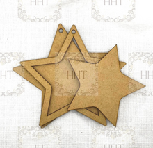 Load image into Gallery viewer, Handcrafted Holiday Traditions MDF Framed Star Ornament, 3 pcs
