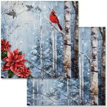 Load image into Gallery viewer, Cozy Winter Mini Scrapbook Set by Decoupage Queen, 6" x 6" 1
