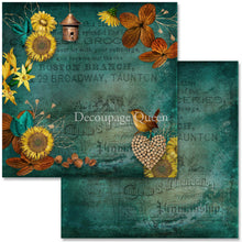 Load image into Gallery viewer, Sunflower Ephemera Scrapbook Set by Decoupage Queen, 12" x 12" 5