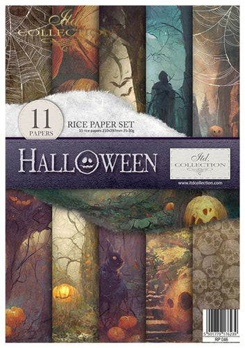 Halloween Rice Paper Set by ITD Collection, RP046, Pack of 11 Cover