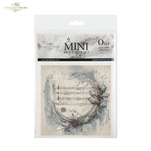 Load image into Gallery viewer, Winter's Tale Angels and Holly Wreaths Rice Paper Mini Set by ITD Collection