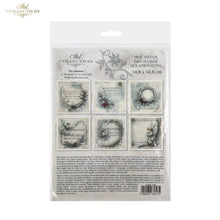 Load image into Gallery viewer, Winter's Tale Angels and Holly Wreaths Rice Paper Mini Set by ITD Collection