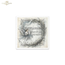 Load image into Gallery viewer, Winter's Tale Angels and Holly Wreaths Rice Paper Mini Set by ITD Collection