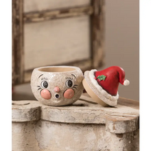 Load image into Gallery viewer, Bethany Lowe Ruby Flake Container View with Lid Removed