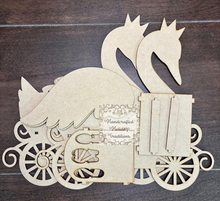Load image into Gallery viewer, Handcrafted Holiday Traditions MDF Swan Carriage Kit