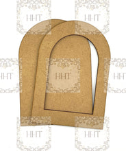 Load image into Gallery viewer, Handcrafted Holiday Traditions Arched MDF Framed Panel Blank