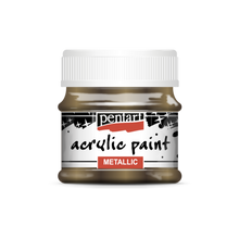 Load image into Gallery viewer, Pentart Metallic Acrylic Paint, Sparkling Gold