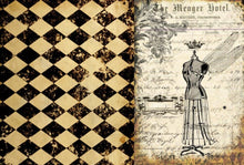 Load image into Gallery viewer, Harlequin Blocks Decoupage Paper by Roycycled Treasures