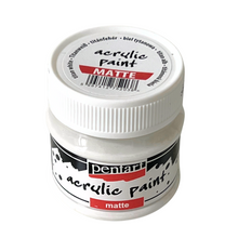 Load image into Gallery viewer, Pentart Acrylic Paint Matte, Titan White, 50 mL
