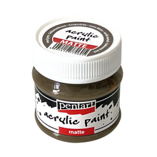 Load image into Gallery viewer, Pentart Acrylic Paint Matte, Mud Grey, 50 mL