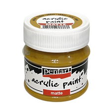 Load image into Gallery viewer, Pentart Acrylic Paint Matte, Ochre, 50 mL