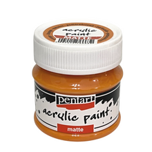 Load image into Gallery viewer, Pentart Acrylic Paint, Matte, Orange, 50 mL