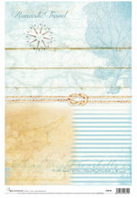 Load image into Gallery viewer, Beach Scene Decoupage Rice Paper by Calambour Italy