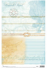 Load image into Gallery viewer, Calambour Italy Beach Scene Decoupage Rice Paper