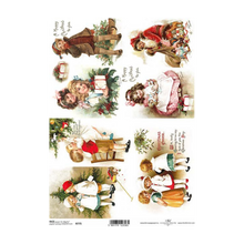Load image into Gallery viewer, ITD Collection Rice Paper, R0775, Victorian Postcards, Decoupage