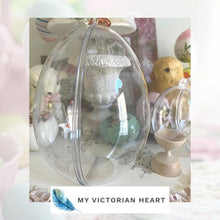 Load image into Gallery viewer, Clear Plastic Egg Ornament 1
