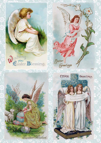 Easter Angels Rice Paper by Decoupage Queen