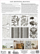 Load image into Gallery viewer, IOD Desperado Transfer, Iron Orchid Designs, Back Cover