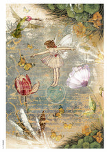Load image into Gallery viewer, Fairy on a Bubble Decoupage Rice Paper by Paper Designs WashiPaper