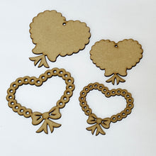 Load image into Gallery viewer, Decoupage Queen Life Beautiful HDF 2 Pack Bow Hearts, 0003 2