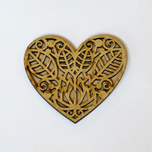 Load image into Gallery viewer, Decoupage Queen Life Beautiful HDF 3" Laser Cut Embellished Heart, 0004