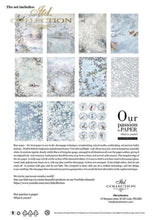 Load image into Gallery viewer, Decorated with Frost Rice Paper by ITD Collection, RP034, Pack of 11 Back Cover