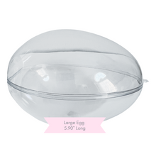 Load image into Gallery viewer, Clear Plastic Egg Ornament