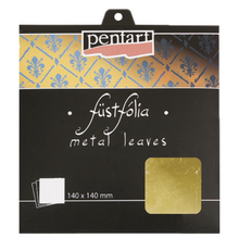 Load image into Gallery viewer, Pentart Metal Leaf, Leaves, Gold1, 5 sheets