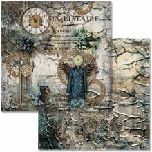Load image into Gallery viewer, Steampunk Laboratory Mini Scrapbook Set by Decoupage Queen 6" x 6"