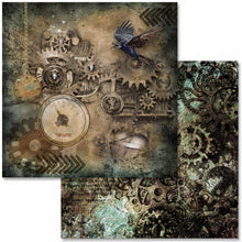Load image into Gallery viewer, Steampunk Laboratory Mini Scrapbook Set by Decoupage Queen 6" x 6"
