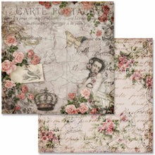 Load image into Gallery viewer, Antique Roses Mini Scrapbook Set, Decoupage Queen, 24 Designs