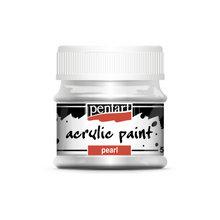 Load image into Gallery viewer, Pentart Acrylic Paint, Pearl, 50 mL Grey
