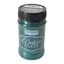 Load image into Gallery viewer, Pentart Deluxe Paste, 100 mL, Emerald, Photo My Victorian Heart, Inc.